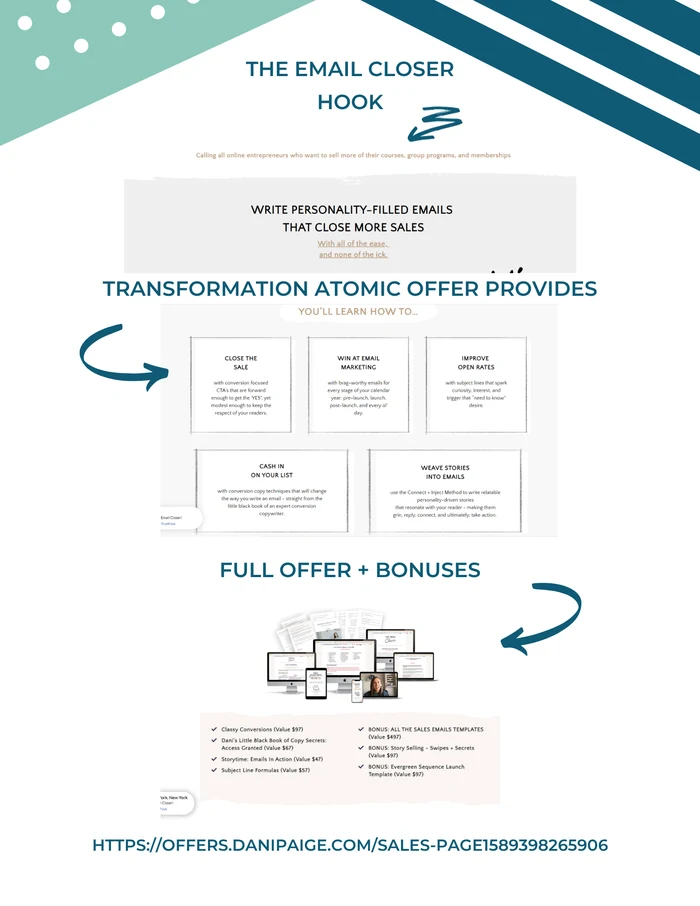 Real Atomic Offer example: The Email Closer